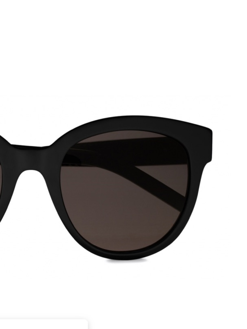 Yves Saint Laurent Black Cat-Eye Sunglasses for Women - Picture 2 of 9